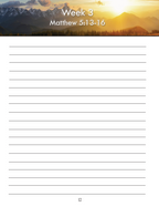 Sermon on the Mount Memory Journal