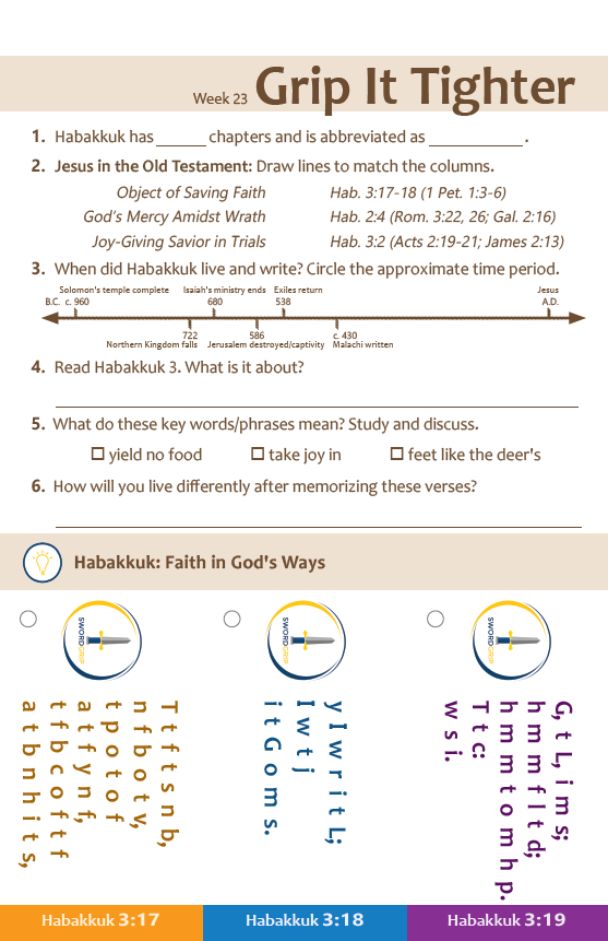 SwordGrip: Proverbs to Malachi