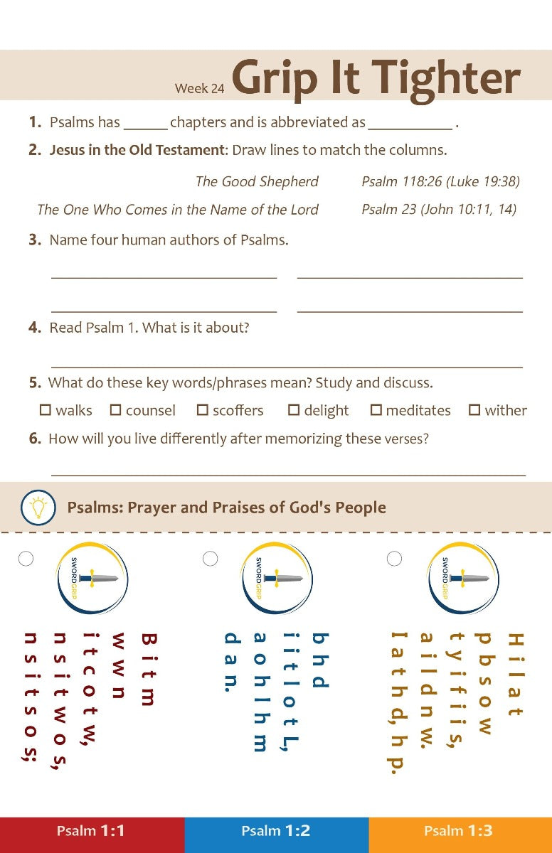 SwordGrip: Genesis to Psalms